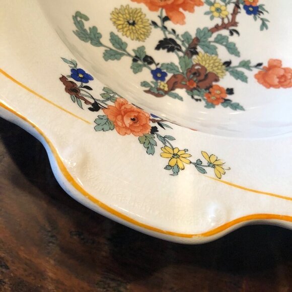Thompson Francis Floral Handled 10 Inch Serving Bowl - Picture 4 of 10